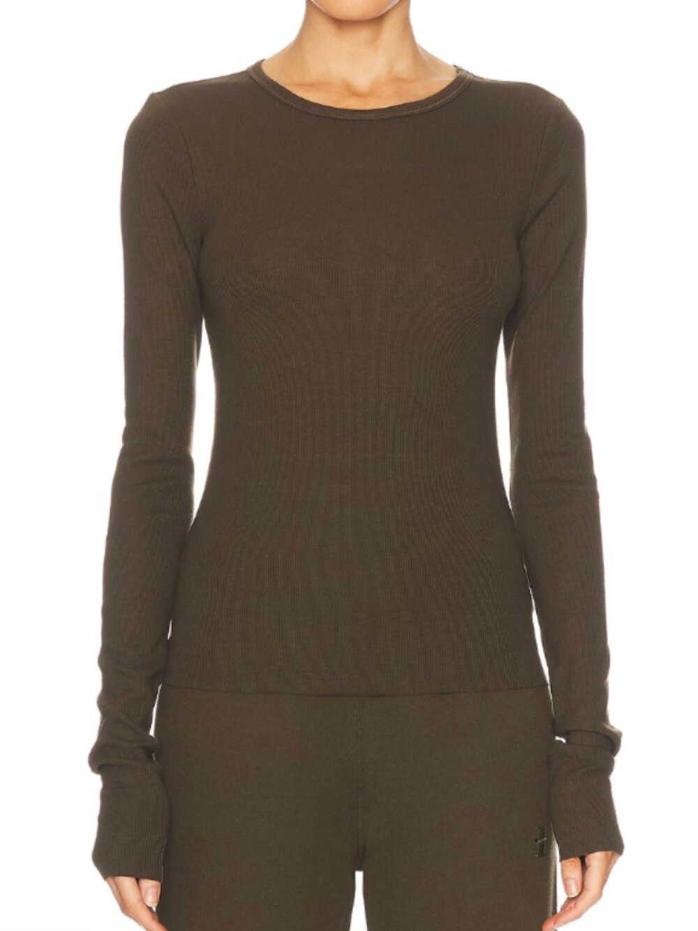 Eterne XS Long Sleeve Moss Green Top (Like New)